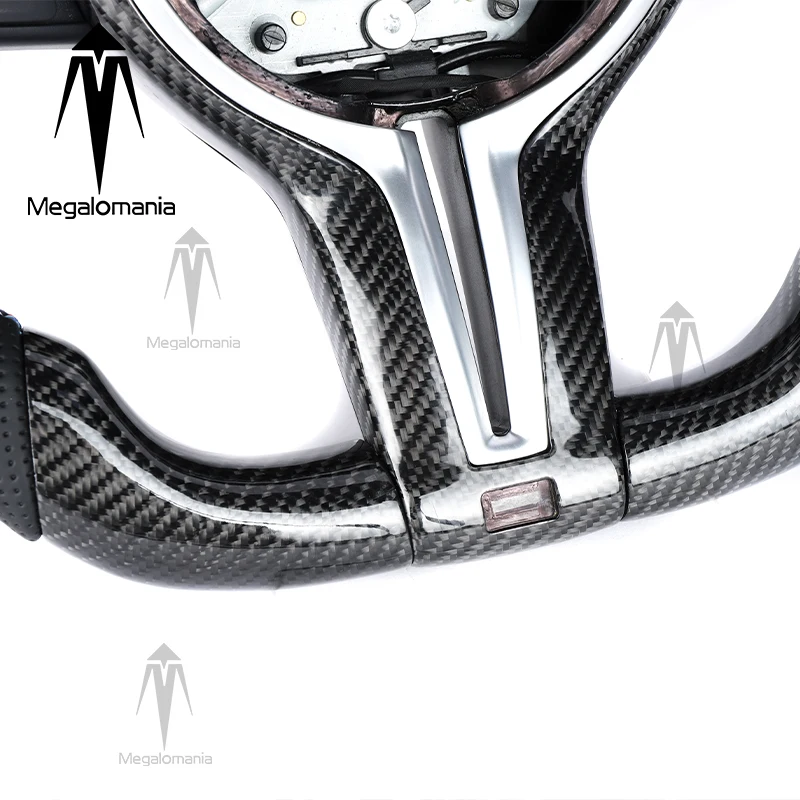 For BMW F32 F16 F15 F26 F25 F34 F30 F22 F44 F86 F85 M2 M3 M4 M5 M6 M8 X3M X4M X5M X6M X7M X5 X3 LED Carbon Fiber Steering Wheel view 5