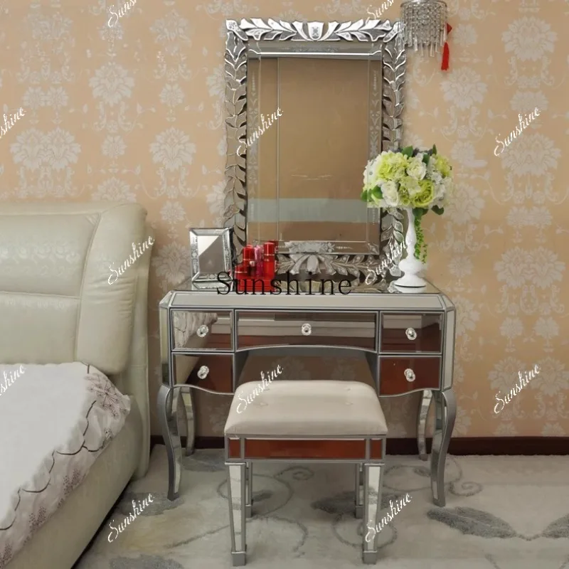Mirror glass dressing cabinet simple European neoclassical postmodern F0785Y  FT