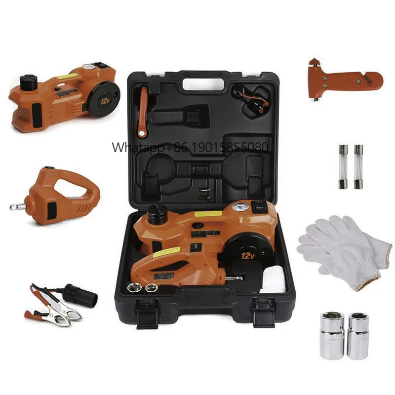 

HBS Electric Hydraulic Automotive Repair Tool Kit, Two Function Lifting Jack for Car Maintenance HBS-TZ01