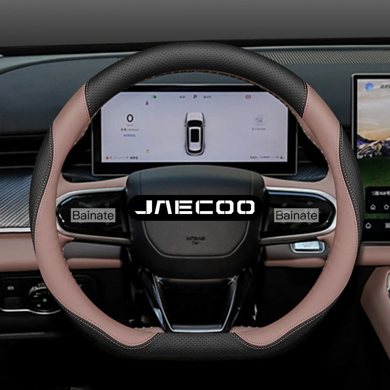 38cm Leder-Lenkradbezug, für Jaecoo J7 7 J8 5 J5 8 J9 PHEV 2025 2026, Atmungsaktives Rutschfestes Innenraum-Zubehör – Detail 13