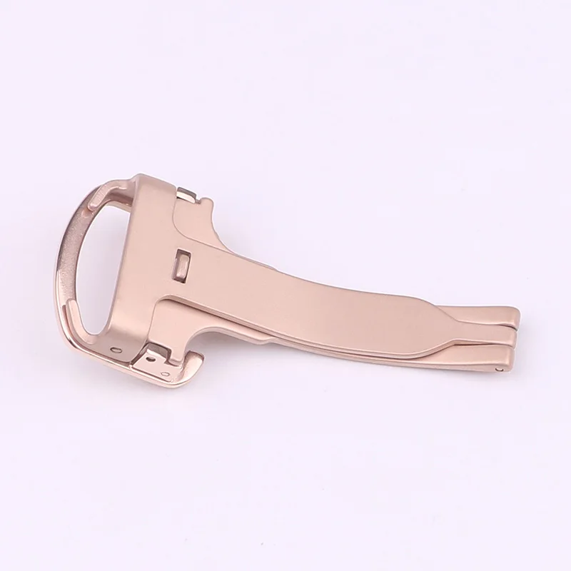 XIANERSHANG Top C-artier Belt Buckle Long Sandblasting 316 Stainless Steel Folding Buckle 14MM 16MM 18MM Clasp Watch Accessories