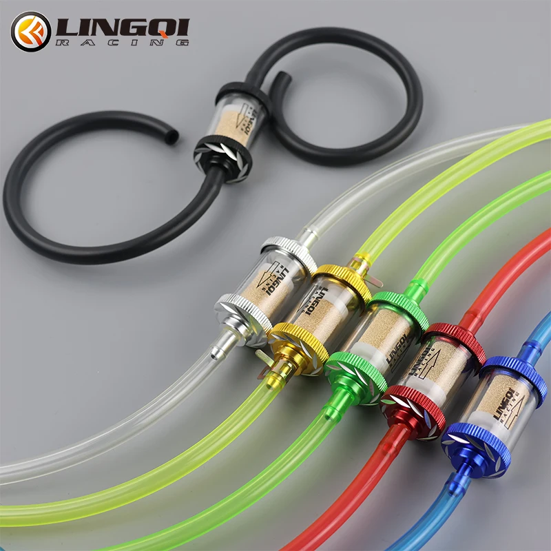 

Motorcycle Parts Tools Aluminum Alloy 6mm Fuel Filter For 49cc To 125cc Dirt Pit Bike With Line Hose Motorcycle Accessories