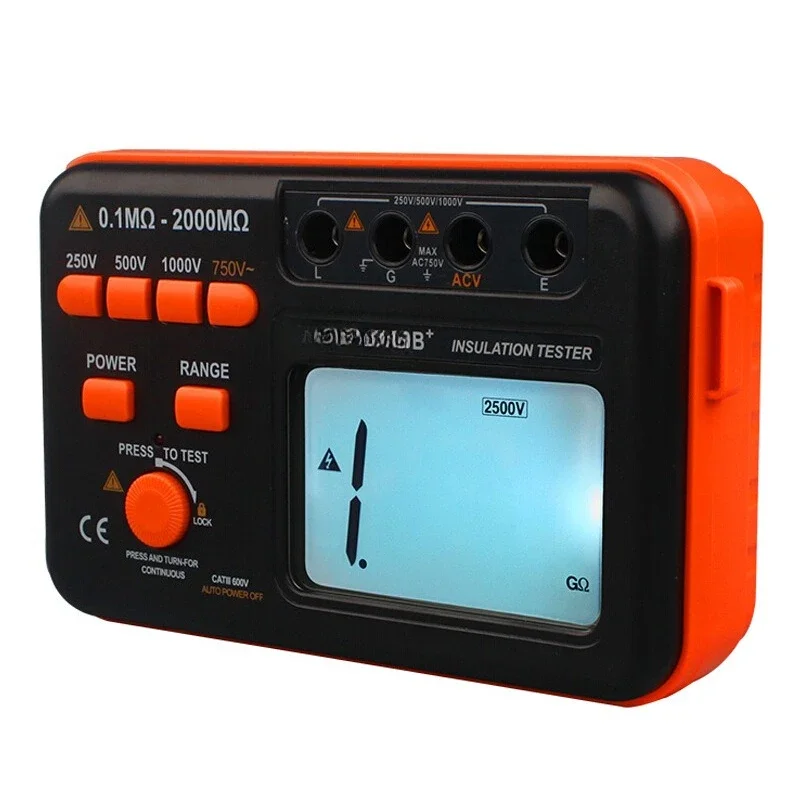 

Insulation resistance tester VC60B +/D/E +/3125/3123 digital high voltage megohmmeter shake meter 5KV