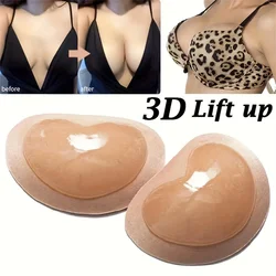 Push Up Reusable Bra Insert Pads, Stick-on Soft Chest Enhancer Pads, Sponge Breast Lift Pads Swimsuit Bikini Cup Enhancer