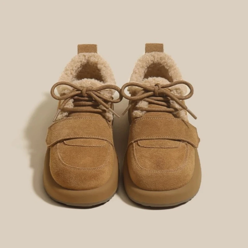 2023 nuovi stivali da donna autunno inverno caldo peluche suola in gomma Sneakers da donna moda ragazze stivali mocassini