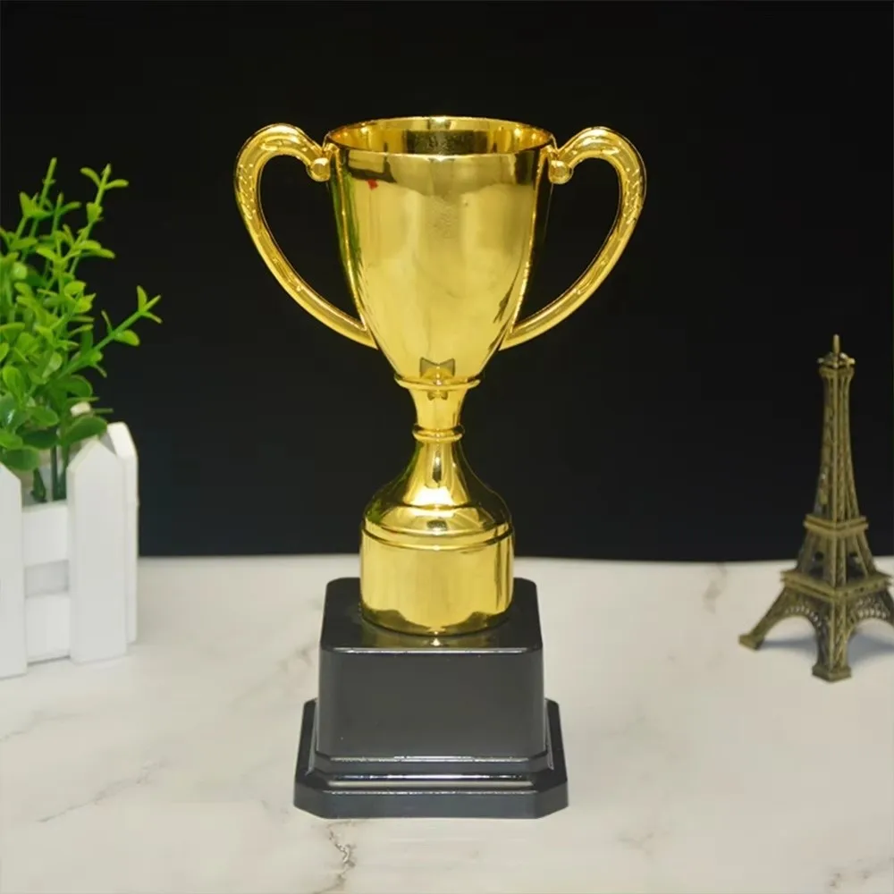 New Gold Gold Trophy Awards Rose Plastic Prize Cup Magnolia School Rewarding Supply Winner Award Trophy Sports Winner