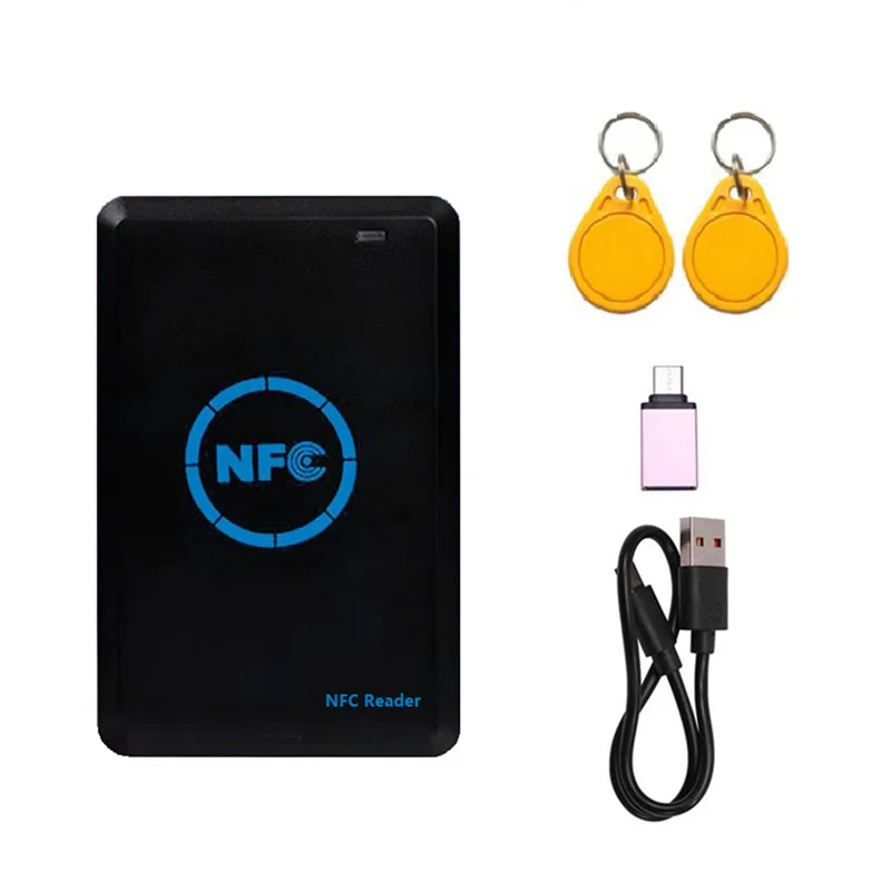 

FEDI-5-Band Reader/Writer +2XUID Keychain 125K 13.56M Copier HID Duplicator Tag Clone ID IC Keychain Key Copy