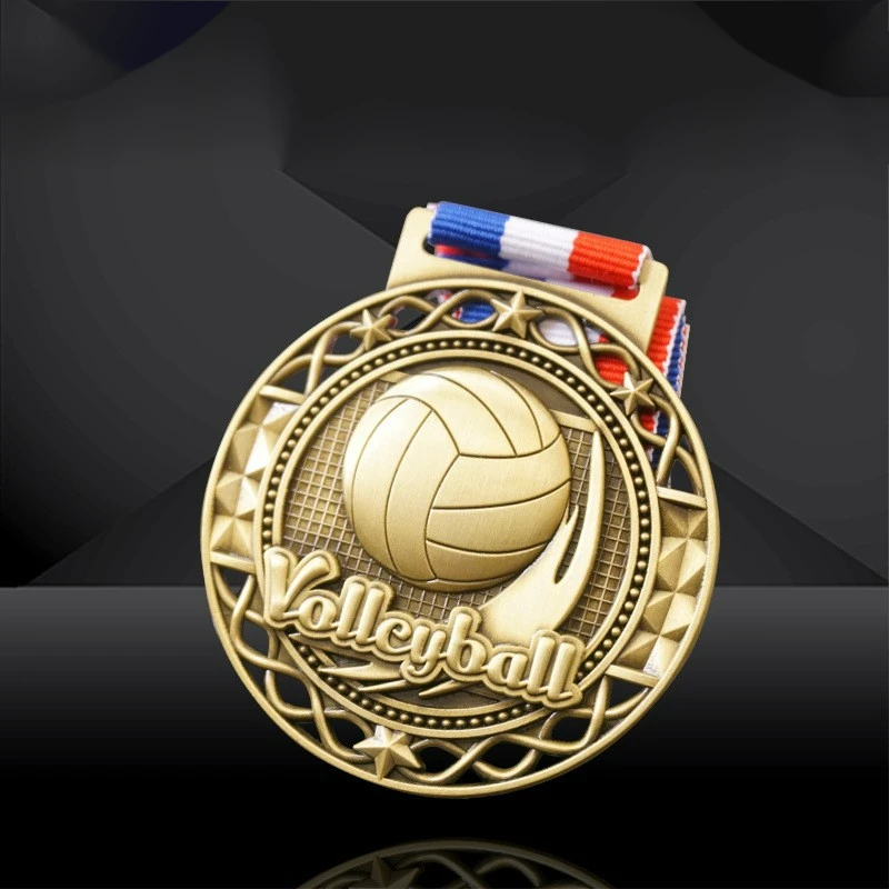 School Sports Events Volleyball Medals Gym Metal Hollow Medal System for Sports Activities
