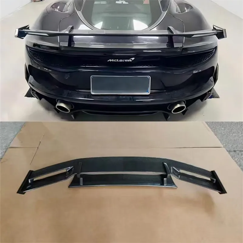 

Для McLaren GT: Комплект заднего спойлера из настоящего карбона для багажника, аксессуары для тюнинга и декора автомобиля