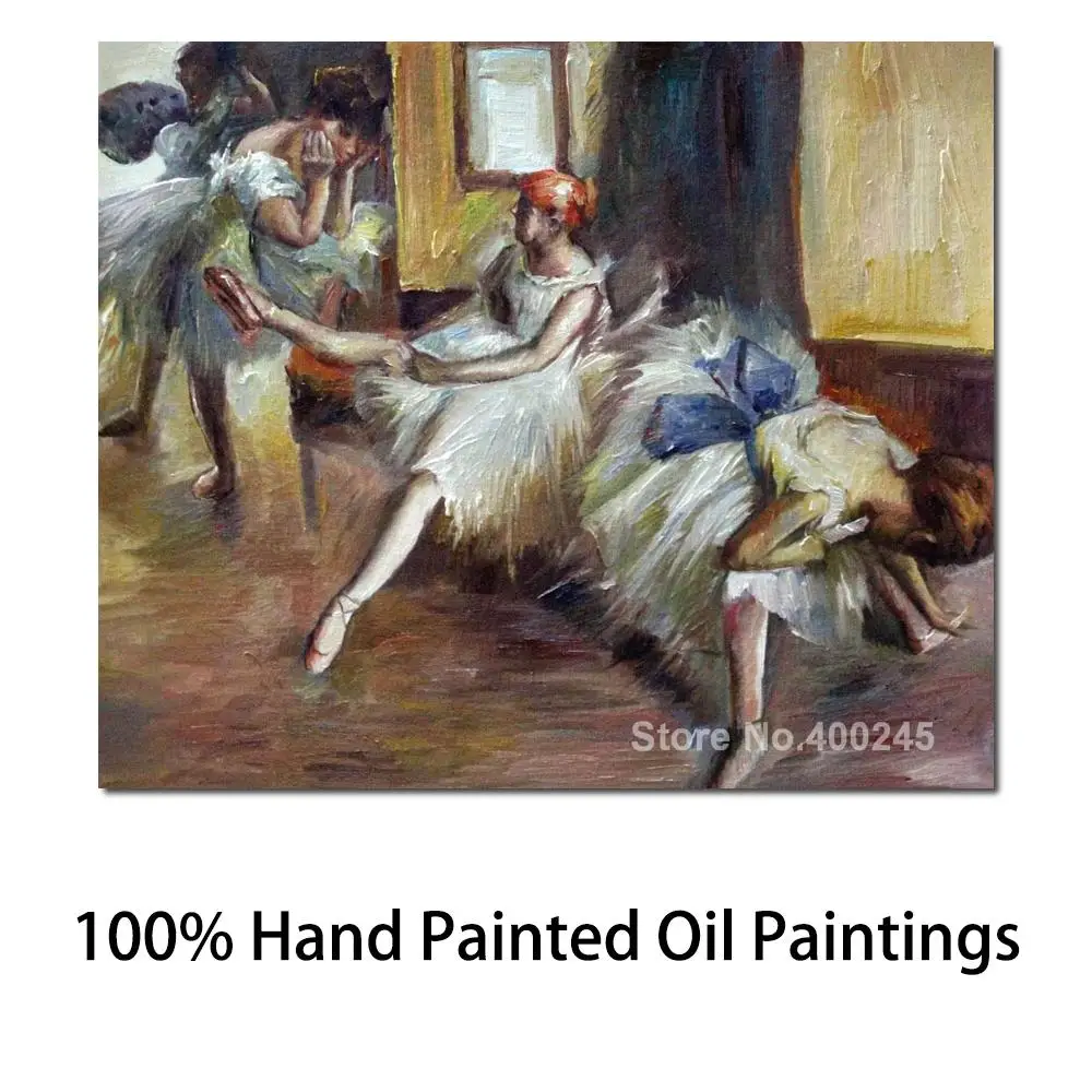 

Art Oil Painting Ballet Rehersal (Detail) by Edgar Degas High Quality Handmade