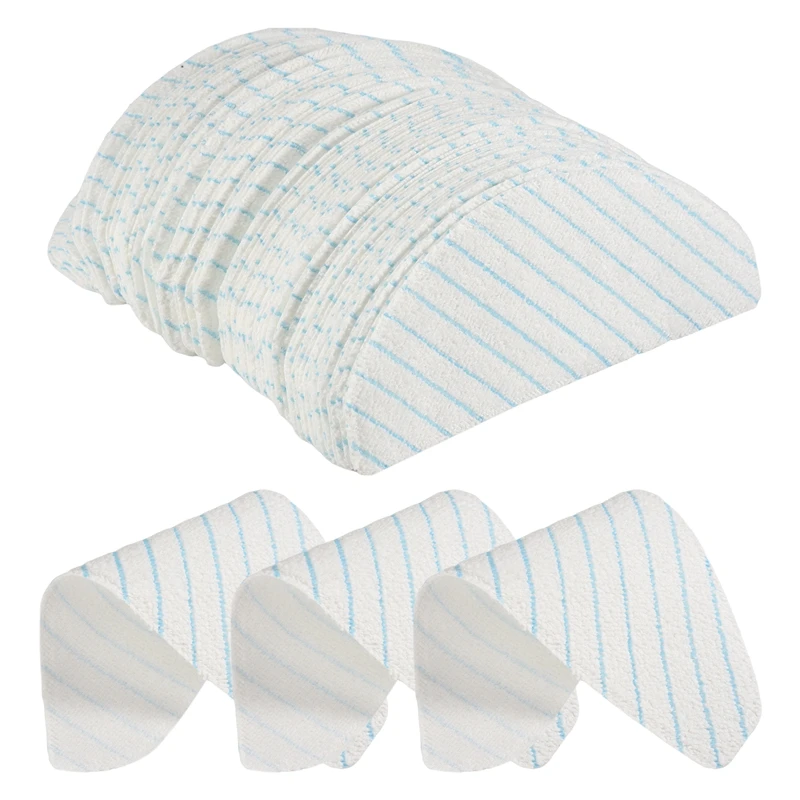 แผ่นไมโครไฟเบอร์แบบใช้แล้วทิ้ง 100 ชิ้นสำหรับ OZMO T8 T9 N8 Pro+ อะไหล่เครื่องดูดฝุ่น-A69M