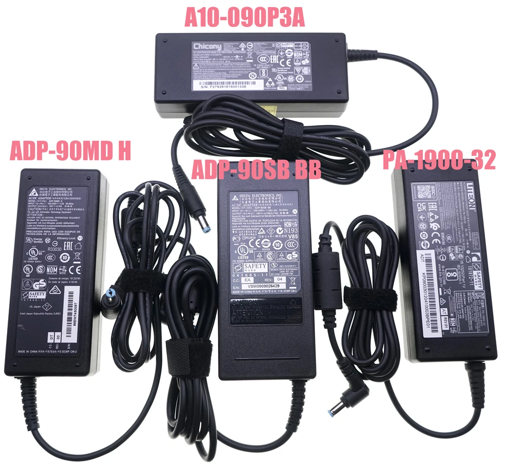 Genuine Delta ADP-90MD H 19V 4.74A 90W ADP-90MD BB A090A029L ADP-90SB BB AC Adapter For Acer Aspire 3020 5020 Laptop Charger