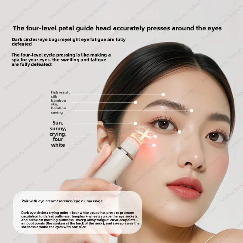 EMS Microcurrent Red Light Eye Heat Compression Eye Massager Lifting and Firming Beauty Device