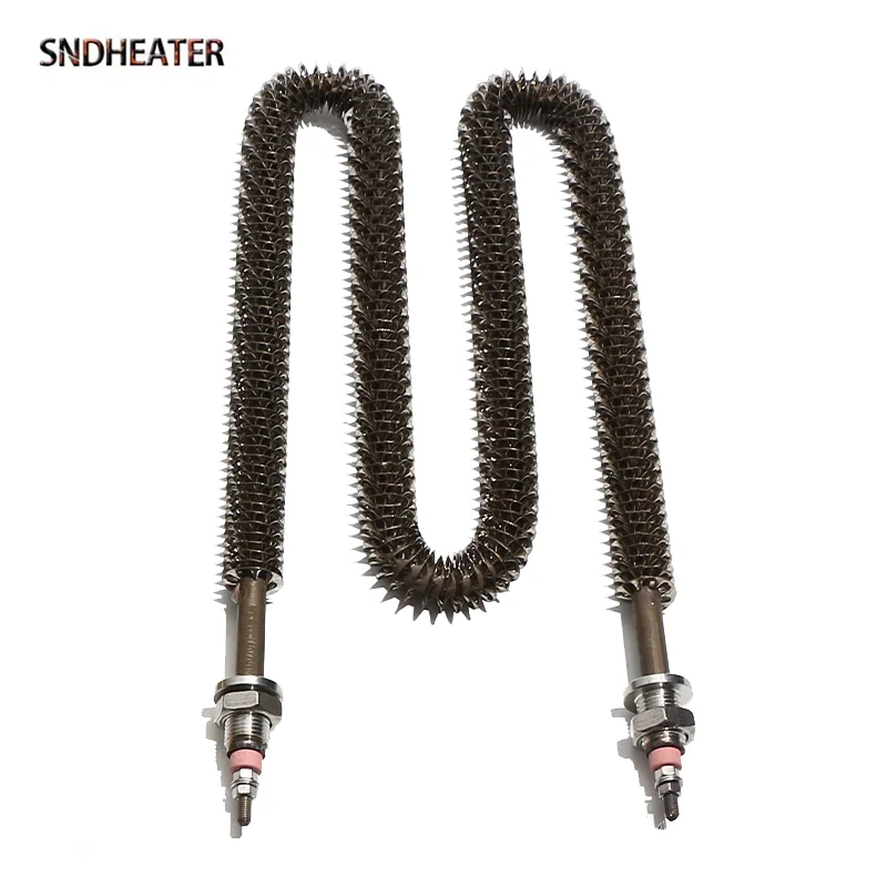 

SNDHEATER 220V M Shape Fin Heating Element SS304 1500W 2000W 2500W 3000W 3500W Drying Oven Electric Heater Resistance for Blower