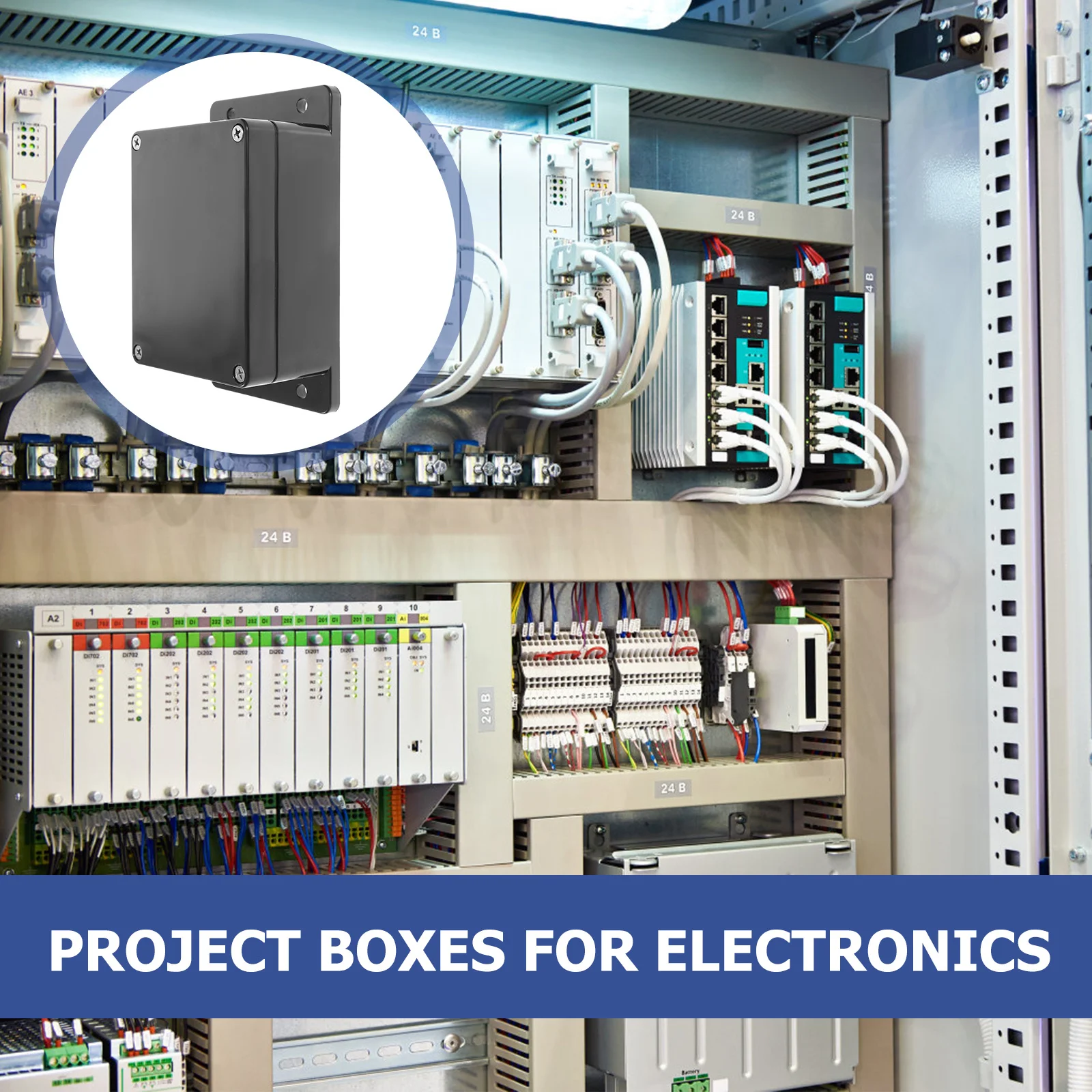 

Plastic Junction Box Waterproof Small Outdoor Electrical Enclosure Weatherproof Cable Connection Box with Cover