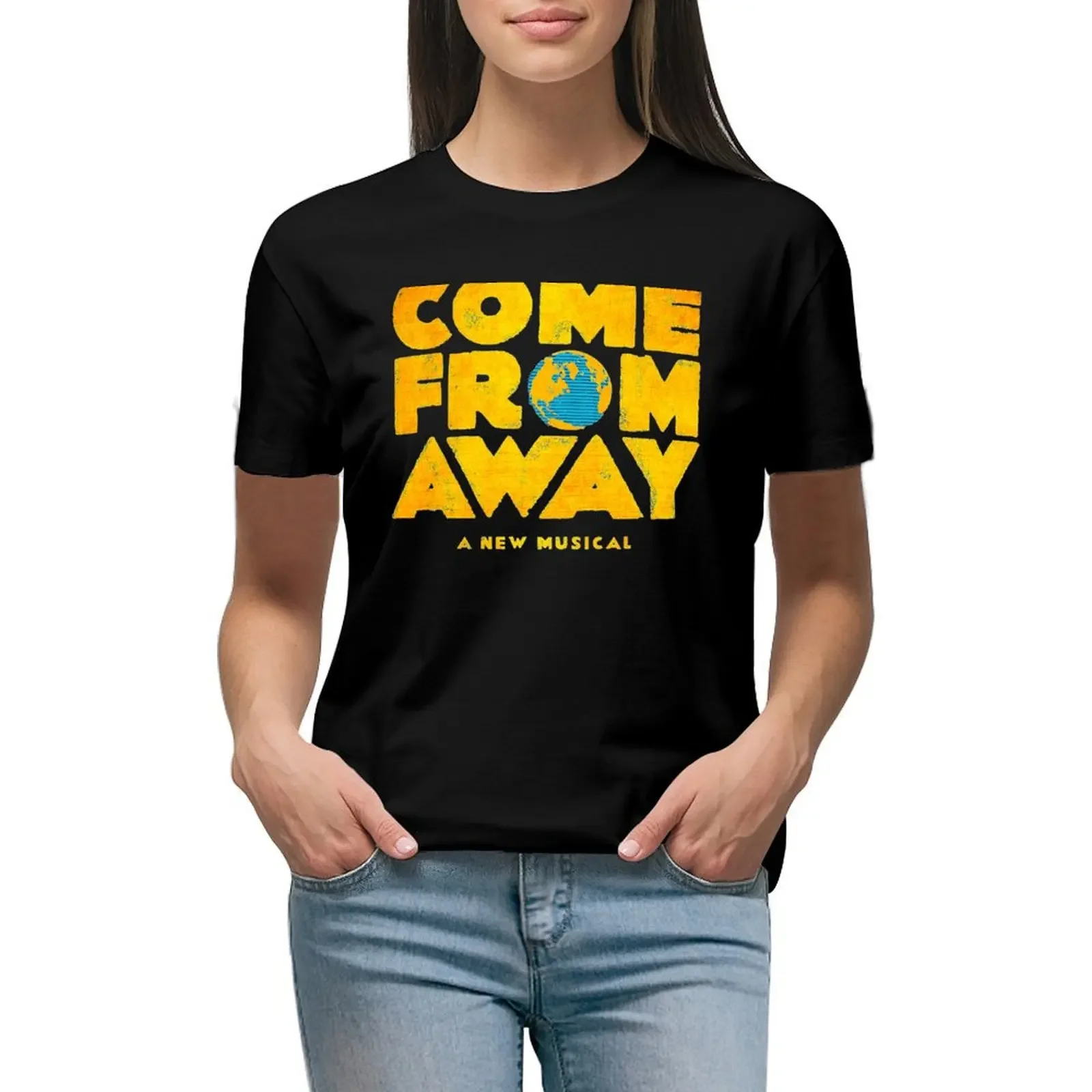 

come from away Shirt, Come From Away Musical T-Shirt Short sleeve tee sports fans plain summer tops tops Women