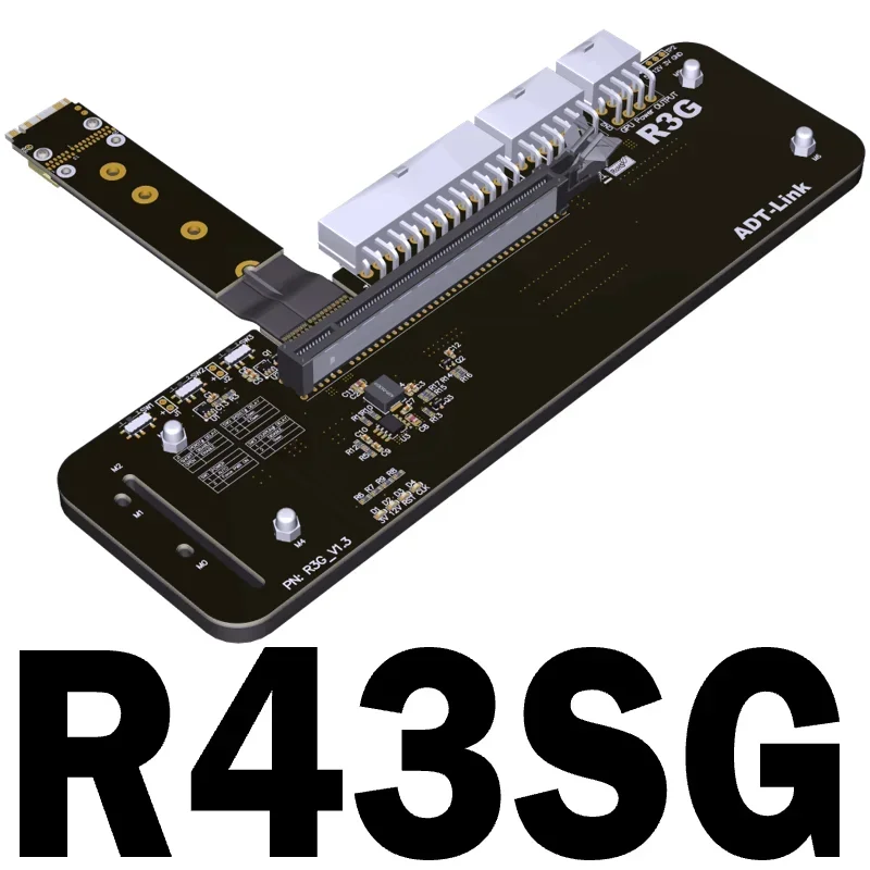 بطاقة رسومات الكمبيوتر المحمول ADT R3G مع محطة إرساء تحويل خارجية M.2 nvme PCIe3.0/4.0x4