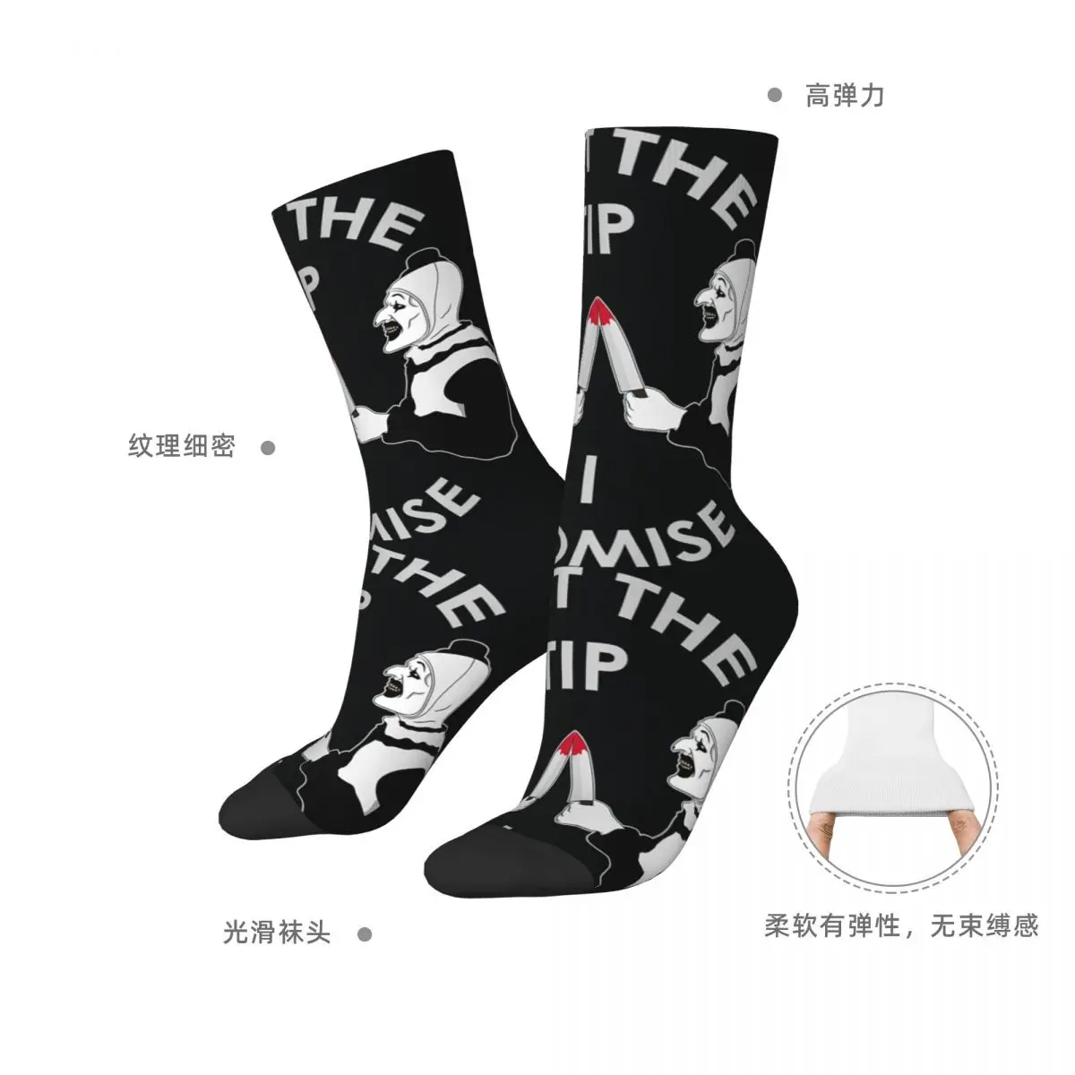 المرعب فقط نصيحة أنا وعد الجوارب جوارب القوطية الخريف المضادة للانزلاق الرجال الجوارب متوسطة لينة تصميم تسلق الجوارب