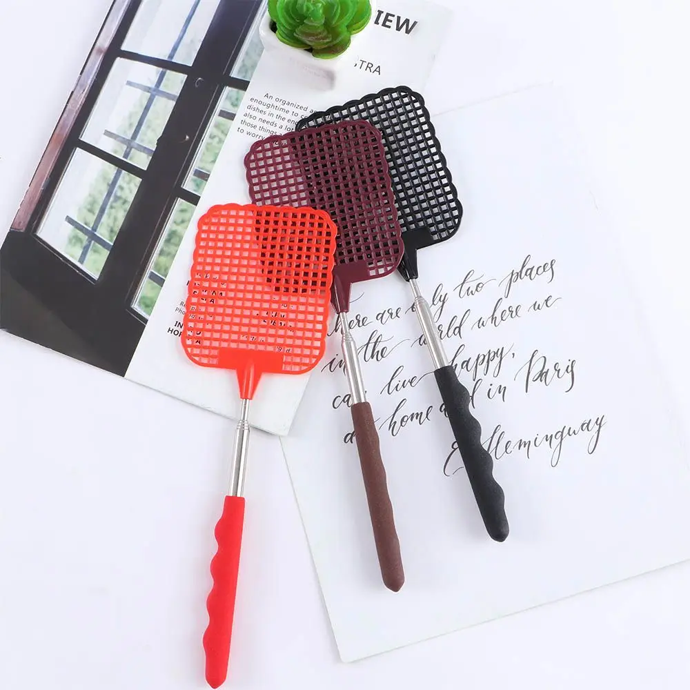 Household Plastic Insect Flapper Extendable Mosquito Catcher Bug Killer Fly Swatter Pest Control