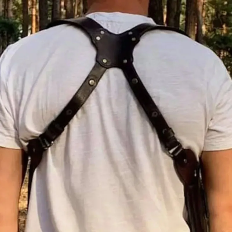 القرون الوسطى Steampunk خمر الحمالات تحت الإبط حقيبة هالوين تأثيري حافظة هاتف جلدية محفظة الدعائم الطرف