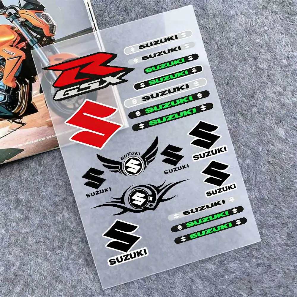 

Водонепроницаемые светоотражающие наклейки для мотоциклов Suzuki, легко снимаемые, для мотоциклов и автомобилей