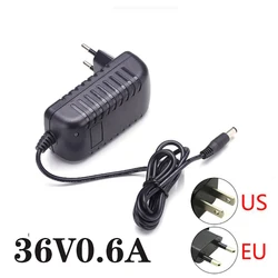AC Power Adapter 36V 0.6A 600MA Robot Vacuum Cleaner Power Cord Charger Power Adapter