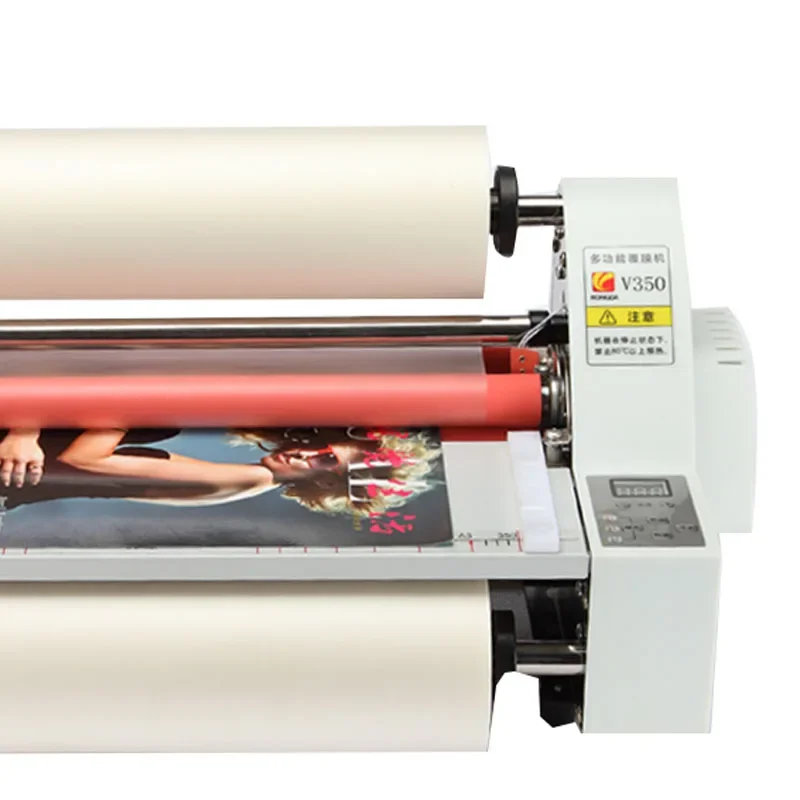 V350 Photo Laminating Machine, Plastic Machine 220V Hot And Cold Laminating Dual-Purpose Hot Roller Laminating Machine