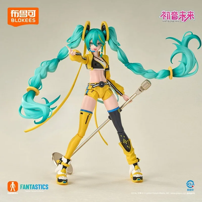 

BLOKEES Hatsune Miku Assembled Building Blocks Miracle Edition Cartoon Anime Toy Model Kawaii Desktop Ornaments Holiday Gift