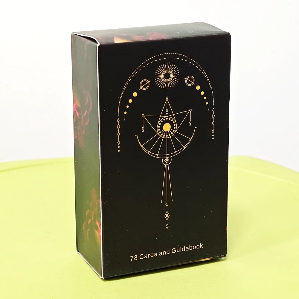 10.3*6cm Soul Cards Black Edition 78 Pcs Cards Gold Plating on Cards with Guidebook for Beginners Pocket Size