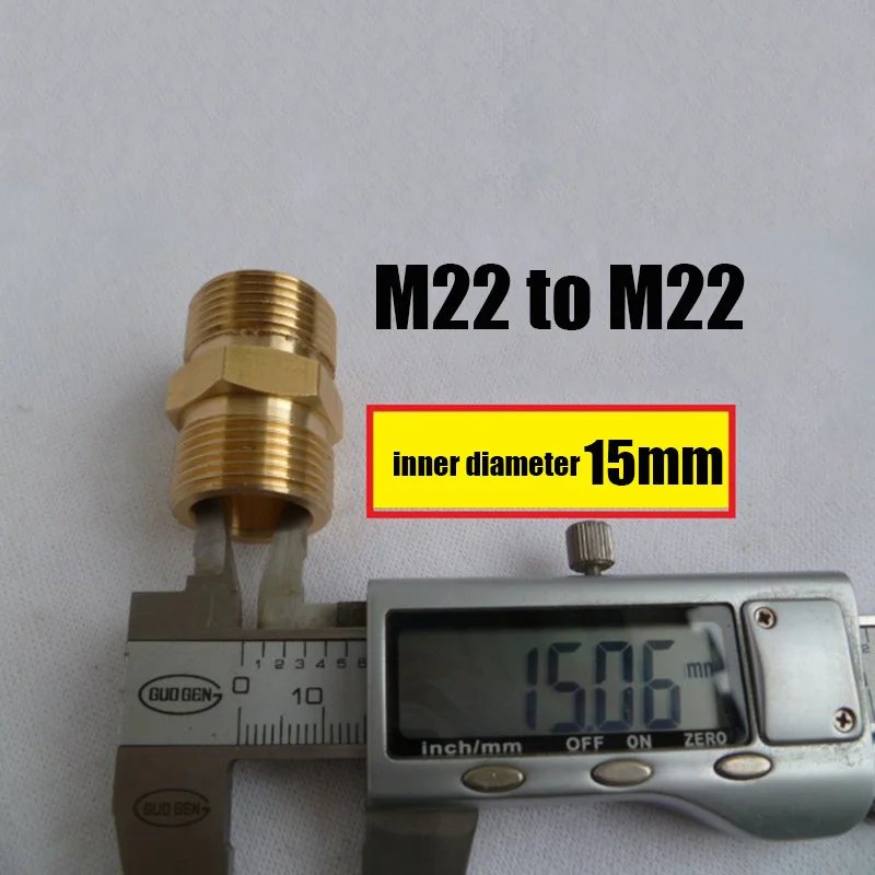 3 Models 6000 PSI M22 Pressure Washer Hose Extension Coupler Metric Male Thread M22-14/15mm Male Fitting  Brass Adapter