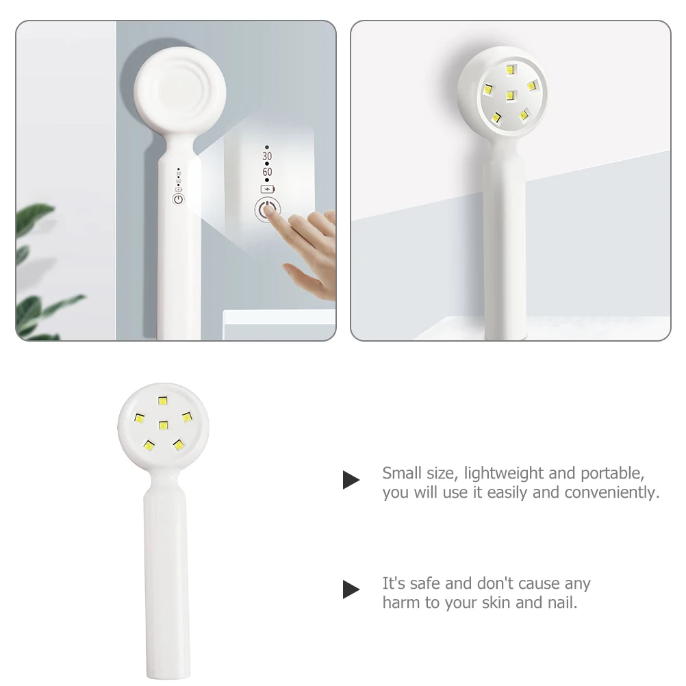ハンドヘルドネイルランプ ポータブルドライヤー LEDライト ジェルネイル 小型 軽量 速乾 UV LEDランプ 家庭用 サロン用 ジェル対応