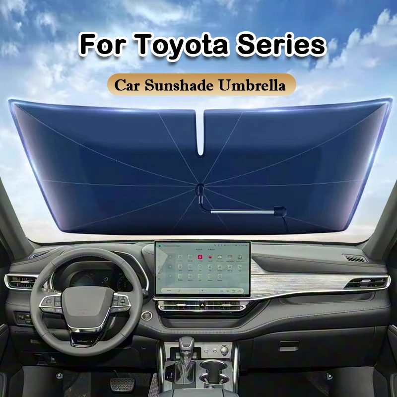 

Car Windshield Sunshades Umbrella Summer Sun Protection Accessories For Toyota Crown Kluger Corolla Cross Highlander RAV4 CH-R