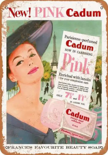 Metal Sign - 1958 Cadum Soap - Vintage Look Reproduction