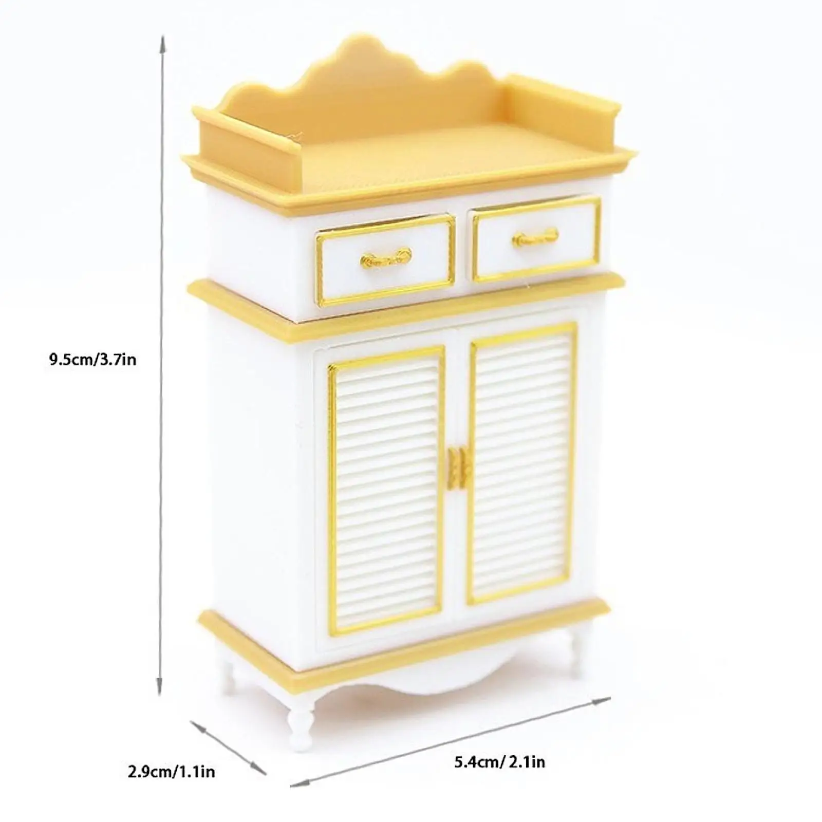 ตู้จิ๋วสำหรับบ้านตุ๊กตา ขนาด 1/12 แข็งแรง ทนทาน น้ำหนักเบา เฟอร์นิเจอร์จิ๋ว อุปกรณ์ประกอบฉากถ่ายภาพ ของตกแต่ง ของใช้สำหรับบ้านตุ๊กตา