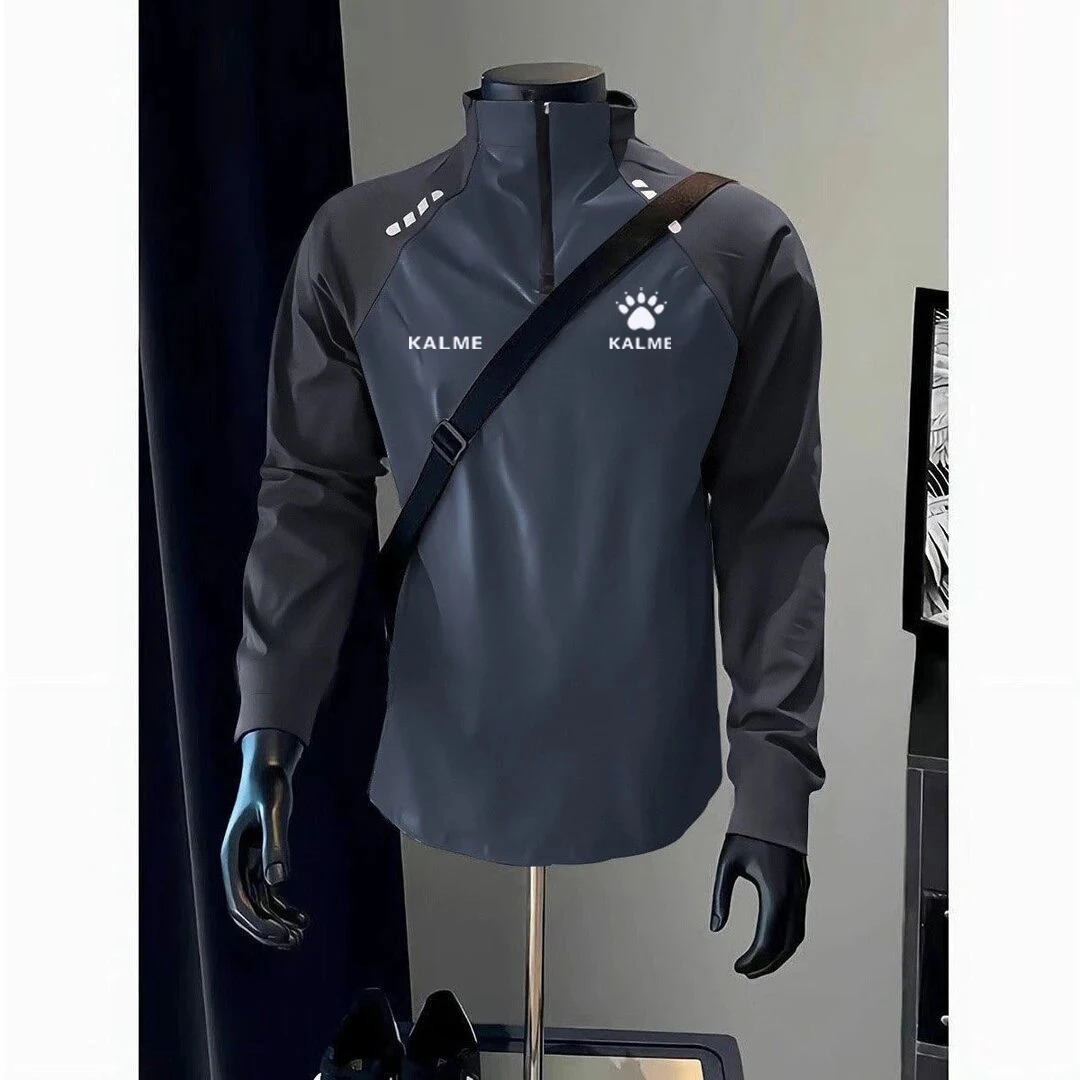 Men's Outdoor Sports Quick Dry Long Sleeve T-Shirt Half Zipper Thin Fitness Running Upper Apparel Breathable Cool Feeling