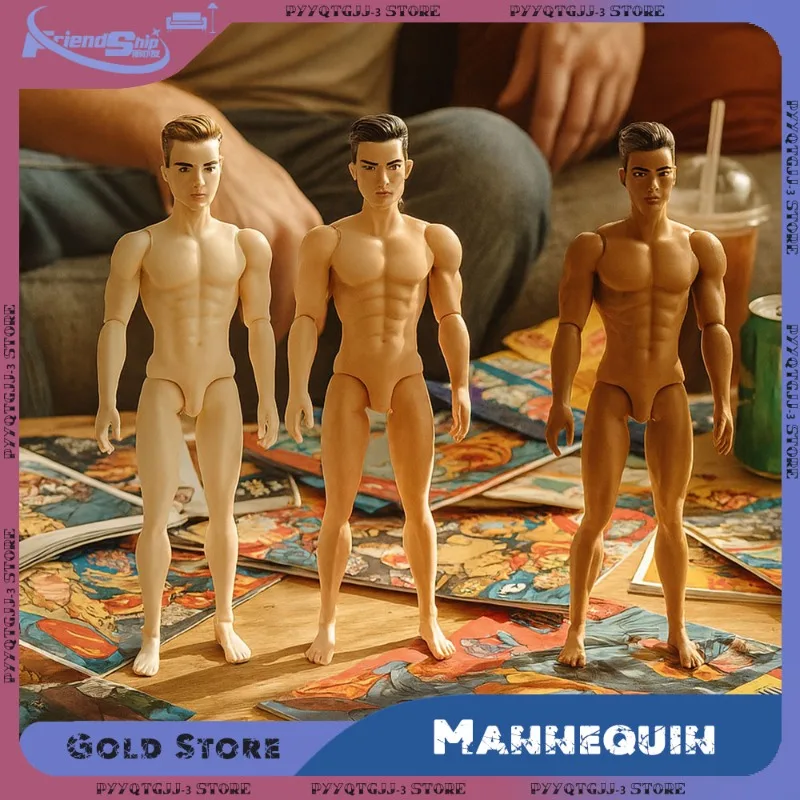 

Handsome Movable Muscle Male Doll Body Nude Male 1/6 Action Figure Jointed Boyfriend Man Model Accessory DIY Drawing Mannequin