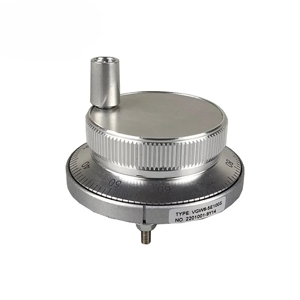 CNC pulse generator handwheel 4 terminal 6 terminal 5V 60mm 100PPR manual pulse generator handwheel rotary encoder electronic