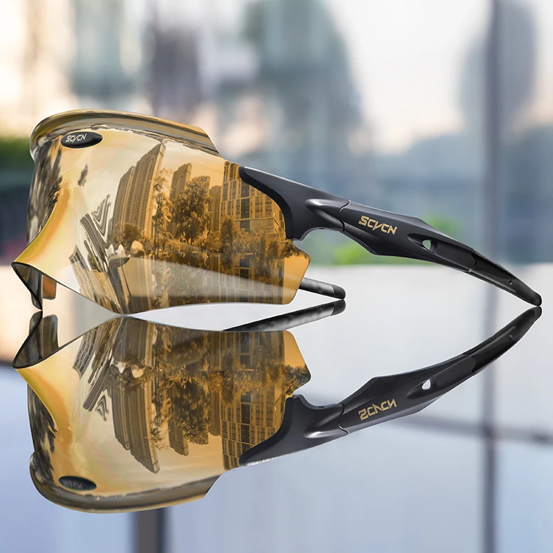 SCVCN, nuevo estilo, gafas de sol fotocromáticas para exteriores UV400, gafas para ciclismo de montaña, gafas para hombre y mujer, gafas deportivas para correr