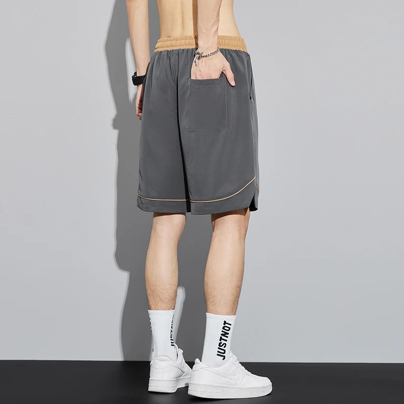 2025 New Men Street Sports Shorts Fashion Breathable Lightweight Basketball Pants Outdoor Leisure Sweat-Absorbent Running Pants