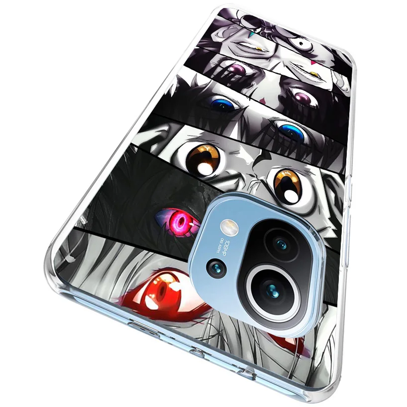 Anime Comic Manga Eyes Phnoe Case for Xiaomi Mi 11T 12T 10T 9T Pro 13 12 11 A3 11i 8 9 10 Lite 12X 5X 6X Unique Cover Coque