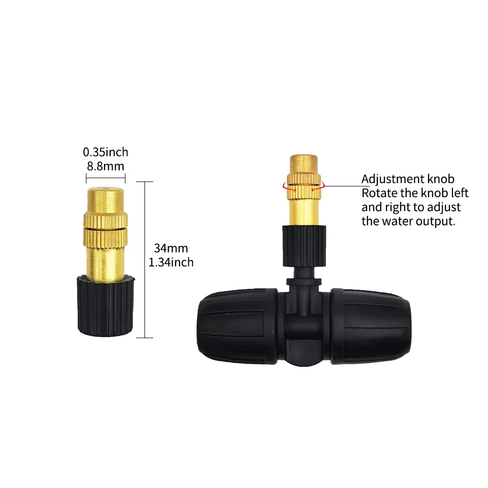 5-20m Garden Spray Cooling Kit Automatic Watering System Irrigation Sprinkler For Potted Plants Outdoor Garden Decor