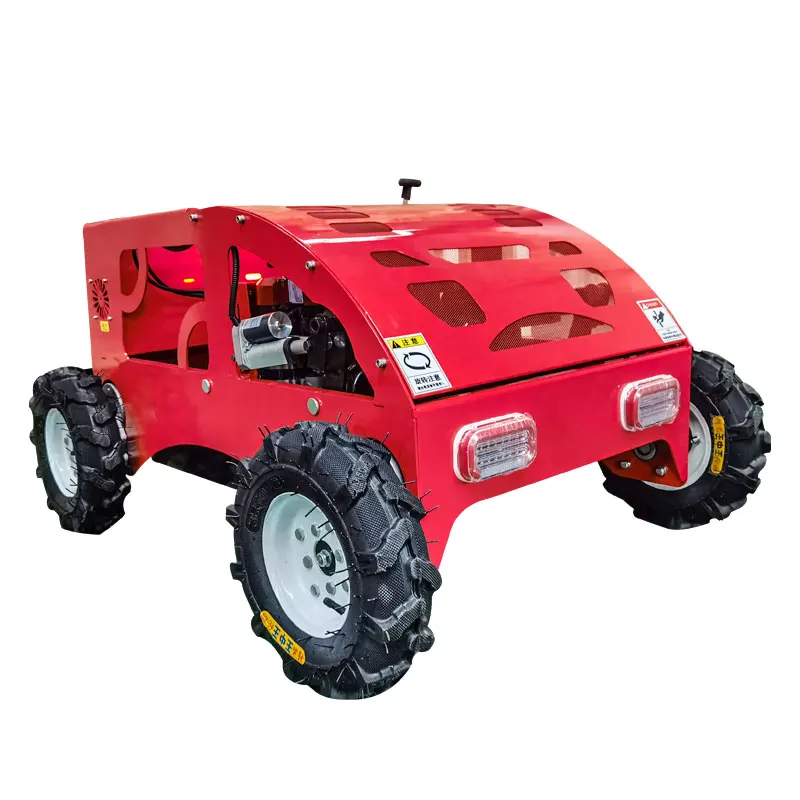 Tracked Wireless Remote Control Lawn Mower, 196cc, Orchard Lawn, Reclamation Machine, Red, Outdoor