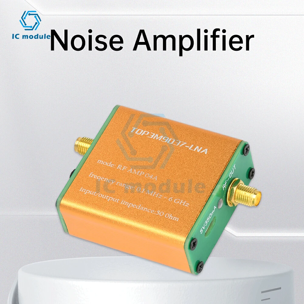 100k-6GHz Full Band Low Noise Signal Amplifier TQP3M9037-LNA Radio Signal Enhancer Module Without Battery/With Battery Optional