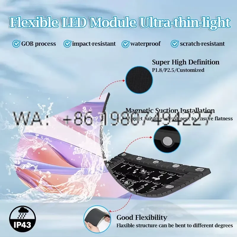 P1.8 Full Color LED Display for DJ Booth Table Customizable Shaped Screen for Music Festival Stage Visuals