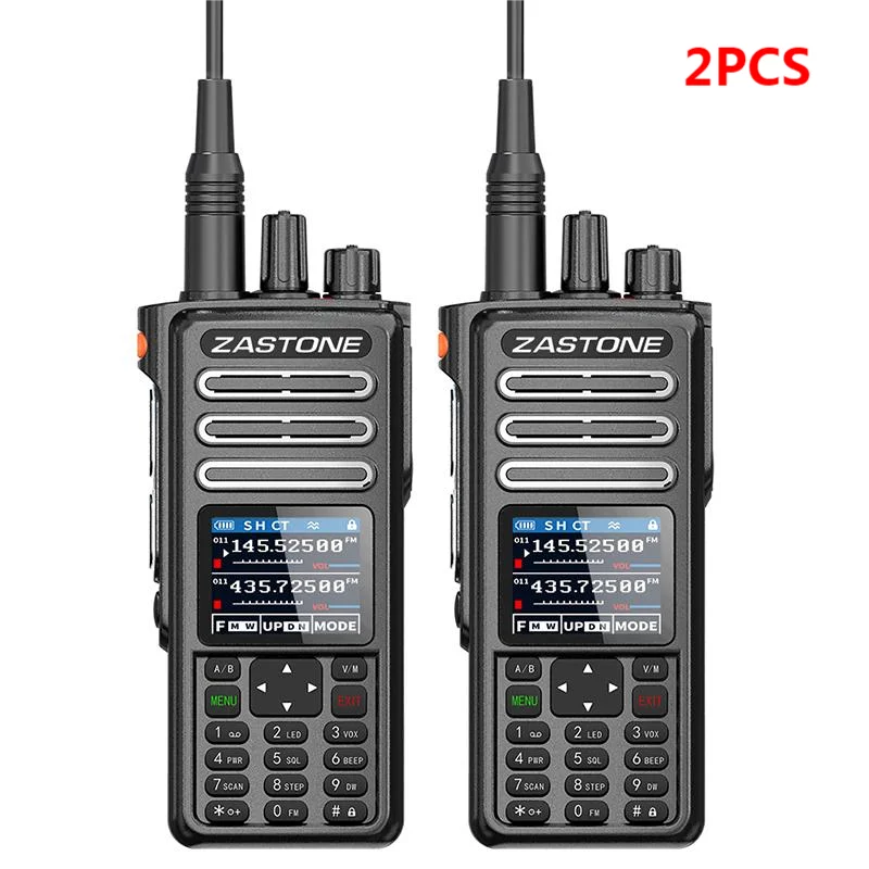 2PCS ZASTONE M9 10W Walkie Talkie Ham Amateur 2 Way Radio AM Air Aviation Band High Power Walkie-Talkie CTCSS FM Radio