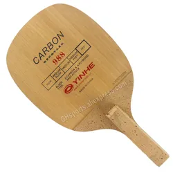 YINHE-988 Lâmina De Tênis De Mesa De Carbono, Penhold japonês JS Handle Racket, Ping Pong Bat, ataque rápido, original