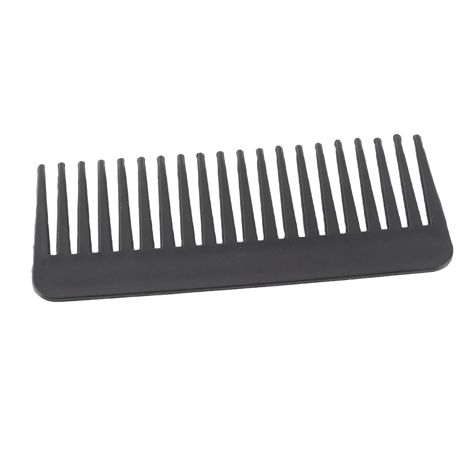 20 Teeth Large Wide Tooth Comb Detangling Hairbrush Heat-resistant Anti-static Scalp Massage ABS Hairdressing Comb Black