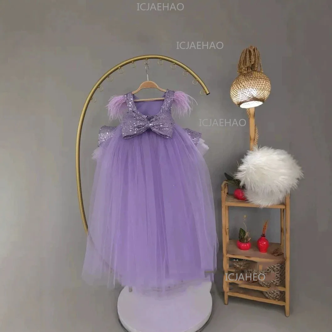 Girls Princess Dress Sweet Puffy Tulle Train Piano Performance Kids Formal Dress 2026 Summer New Style Evening Dress Costume