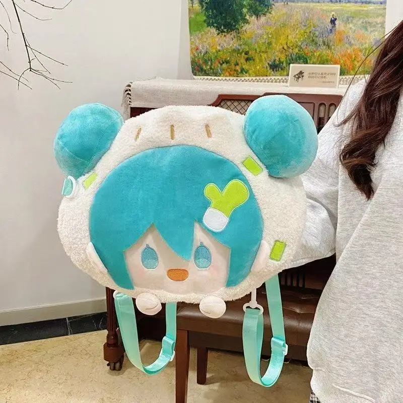 

MIKUU женский большой плюшевый рюкзак Itabag, милый стиль JK, булочка, прическа, булавка, дисплей, просторный подарок для девочек, милая сумка на плечо в стиле аниме