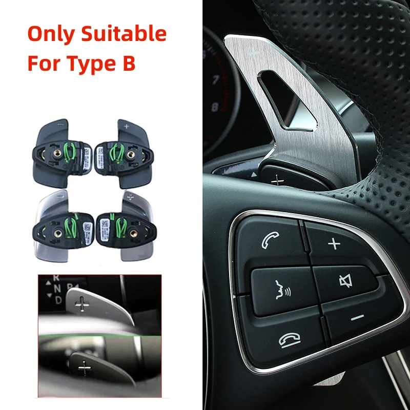 Car Steering Wheel Paddle Shifter Gear Shift Extension For Mercedes-Benz A C Class W177 sedan V177 A180 A180d A200 A250 W205